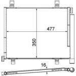 Kondensator, Klimaanlage MAHLE AC 747 000P