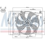 Ventilador, refrigeración de motor NISSENS 85290