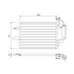 Condensador, sistema de ar condicionado VALEO 817798