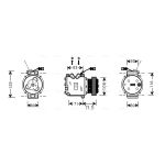 Klimakompressor AVA COOLING HDAK009