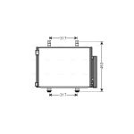 Condensator, airconditioning AVA COOLING SZ5133D