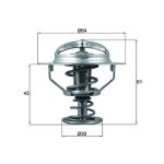 Thermostat, Kühlmittel MAHLE TX 178 78D