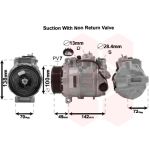 Compressor, ar condicionado VAN WEZEL 3000K638