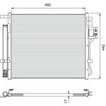 Kondensator, Klimaanlage VALEO 814404