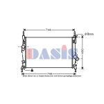 Radiateur moteur AKS DASIS 090075N