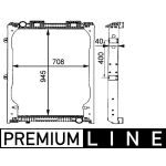 Kühler, Motorkühlung MAHLE CR 685 000P