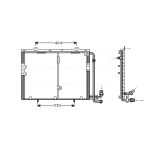 Condensator, airconditioning AVA COOLING MS5207