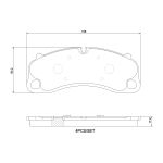Jeu de plaquettes de frein BREMBO P 65 048