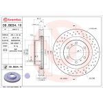 Disque de frein BREMBO 09.B634.1X