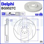 Jarrulevy DELPHI BG9527C