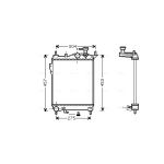 Motorradiateur  AVA COOLING HYA2099