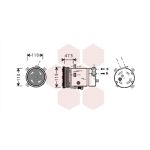 Compressor, ar condicionado VAN WEZEL 3700K277