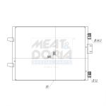 Condensator, airconditioning MEAT & DORIA 991120