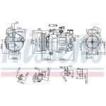 Compressor, airconditioning ** FIRST FIT ** NISSENS 890302