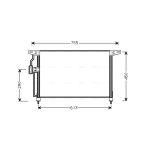Condensator, airconditioning AVA COOLING OL5228