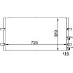 Condensator, airconditioning MAHLE AC 695 000P