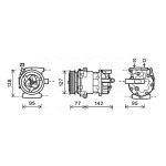 Compresseur de climatisation AVA COOLING FDAK469
