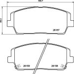 Juego de pastillas de freno, freno de disco BREMBO P 30 116
