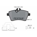 Kit de plaquettes de frein, frein à disque TEXTAR 2407701, Avant