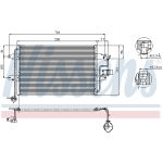Condensatore, impianto di climatizzazione NISSENS NIS 94838