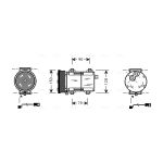 Klimakompressor AVA COOLING FDAK284