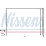 Condensatore, impianto di climatizzazione NISSENS 940110