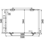 Condensatore, impianto di climatizzazione MAHLE AC 260 000S