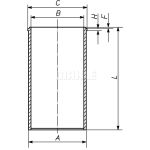 Sylinteriputki MAHLE 043 WV 39 00