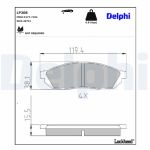 Levyjarrun jarrupalasarja DELPHI LP208