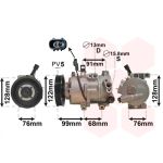 Compressor, ar condicionado VAN WEZEL 8200K296
