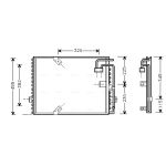 A/C-kondensor AVA COOLING BW5187