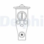 Soupape d'expansion (climatisation) DELPHI CB1017V