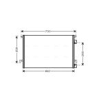 Condensator, airconditioning AVA COOLING OLA5397