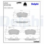 Remblokset DELPHI LP3634, voor