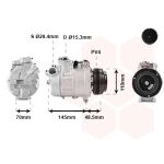 Airco-compressor VAN WEZEL 0600K332