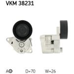 Tendeur de courroie (courroie à nervures en V) SKF VKM 38231