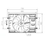 Ventilador, refrigeración de motor NRF 47916