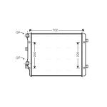 Radiador de motor AVA COOLING VN2207