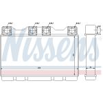 Lämmönvaihdin, matkustamon lämmitysjärjestelmä NISSENS 70515