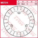 Remschijf TRW MST214, 1 Stuk