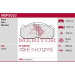 Jeu de plaquettes de frein, frein à disque MERITOR MDP5033
