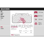 Jeu de plaquettes de frein, frein à disque MERITOR MAX088K