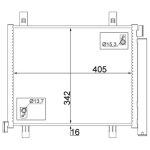 Condensator, airconditioning MAHLE AC 747 000S