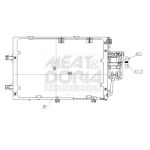 Condensator, airconditioning MEAT & DORIA 991298