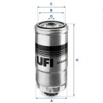 Filtro de combustible UFI 24.408.00