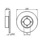 Bremsscheibe BOSCH 0 986 478 082
