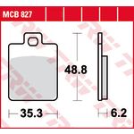 Jeu de plaquettes de frein à disque TRW MCB827EC