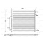 Condensator, airconditioning VALEO 822578