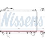 Radiador, refrigeración de motor NISSENS 64764