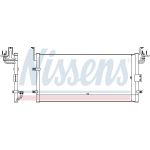 Condensator, airconditioning NISSENS 94447